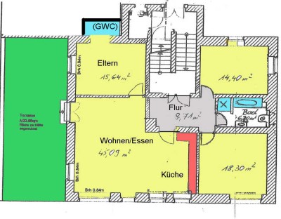 ERSTBEZUG NACH KERNSANIERUNG ! AB 2026 FLOTTE  4 ZIMMER IM ERDGESCHOSS MIT ÜBERDACHTER XL TERRASSE!