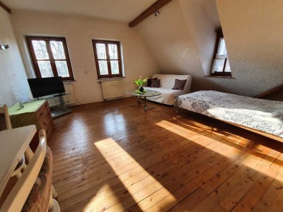 Gemütliche, helle 1,5-Zimmer Wohnung mit Charme zu vermieten in einer alten Mühle.