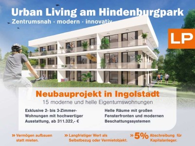 Neubau 2 Zimmer Wohnung mit großem Balkon