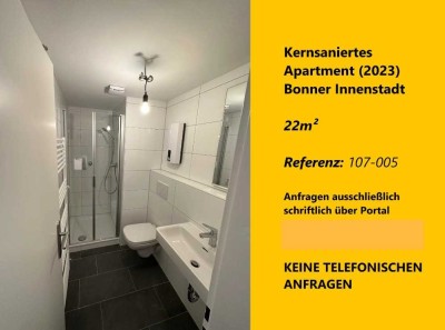 2023 kernsaniertes 22m² - Studenten-Apartment, Bonner Innenstadt