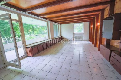 ERDGESCHOSS, 120M², RIESEN LOGGIA! Eigentumswohnung in Bottrop-Stadtmitte mit Tiefgaragenstellplatz.