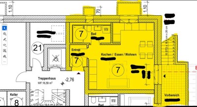 Exklusive 1-Raum-Souterrain-Wohnung