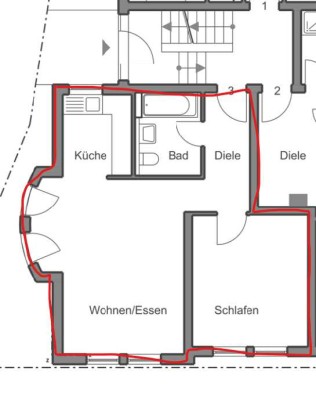 Schöne zwei Zimmer Wohnung in Speyerer Altstadt