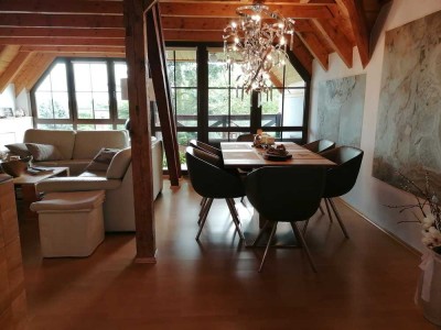 Sehr schöne Maisionette-Wohnung in begehrter Eigenheimsiedlung in Elb- und Waldnähe