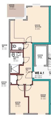 3-Zimmer Neubauwohnung mit Terrasse in Rheda-Wiedenbrück