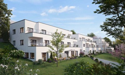 Provisionsfreier NEUBAU - Herrlich geräumige 2,5 Zi. Garten-Wohnung + TG in Landshut - Achdorf WE06