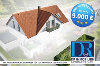 Zentrale 4-Zi-Whg über das gesamte DG! Mit Südbalkon und Einzelgarage