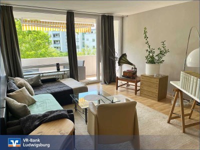 Helle 2-Zimmer-Wohnung mit guter Aufteilung 
Weitblick im 3.Obergeschoss