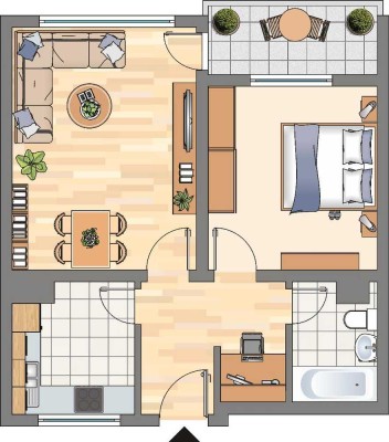2-Zimmer-Wohnung in Dortmund Wickede
