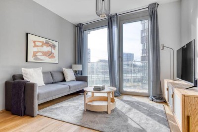 Traumblick über Wien, Belview Tower mit Gym, Wellness &amp; Lounge, 2 Zimmer + Balkon, 4. Stock, U-Bahn