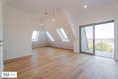 Exklusives Wohnen über den Dächern Wiens – hochwertige Dachwohnung mit Freifläche