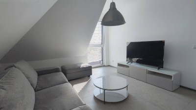 Provisionsfreier, voll möblierter Erstbezug 55m² 2-Zimmer DG-Wohnung im 3. Liftstock optimal für Singles oder Paare mit 6,5m² Balkon