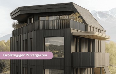 Exklusive 3-Zimmer-Neubau-Erdgeschosswohnung 107 m² mit 76 m² Privatgarten und 23 m² Terasse in Natters bei Innsbruck