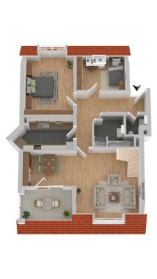 Top Kapitalanlage - vermietete 5-Zimmer Maisonette Wohnung in bevorzugter Lage WE44