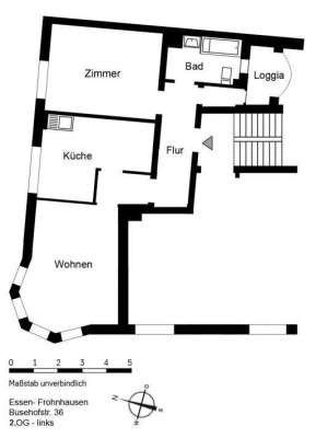 Toll geschnittene 2-Zimmer Wohnung in Frohnhausen