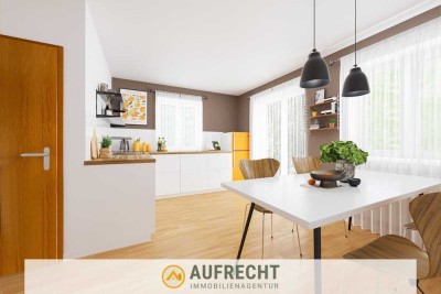 A U F R E C H T °Mehr als nur eine Gartenwohnung°  3-Zi.-Erdgeschosswohnung mit sonniger Terrasse