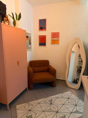 Wunderschöne möblierte 3-Zimmer Wohnung mit Balkon auf Zeit in Flingern Süd