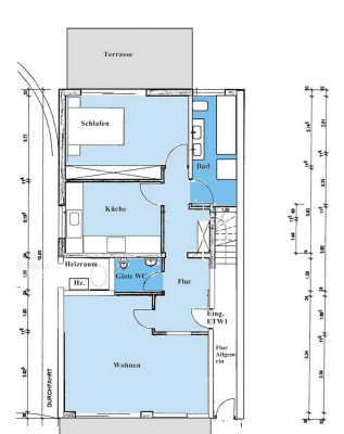 2 Zimmer Wohnung in Kirrweiler – mit zwei Terrassen und viel Ruh