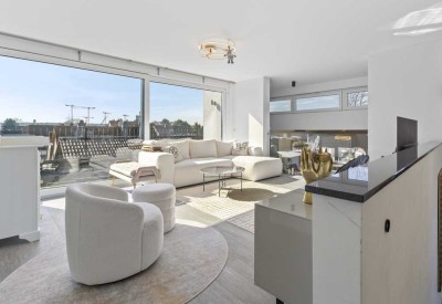 Luxuriöse Penthouse-Wohnung mit Skyline-Blick