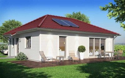 Klein - aber fein, alles auf einer Ebene in unserem Scanhaus Bungalow