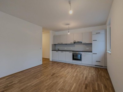 Moderne 2-Zimmer Neubauwohnung mit Loggia im Felmayerpark - südwestlich ausgerichtete im EG