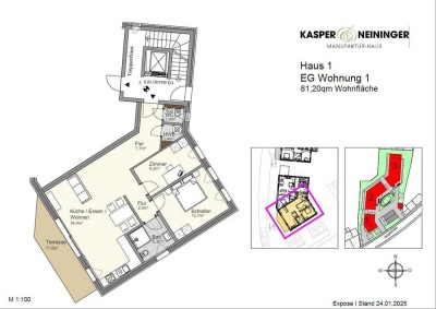 Tolle Wohnung im Erdgeschoss mit Terrasse