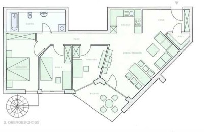Freiburg Rieselfeld. 4-Zimmerwohnung mit Balkon