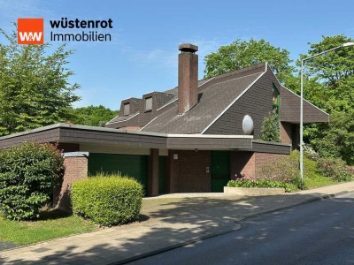 (T)raumwunder des Architekten Balzer -  EFH m. ELW, Doppelgarage u. schönem Garten - Erbpacht
