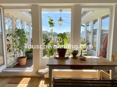 Tauschwohnung: 4 Z. Maisonette 2 Balkone + DG gg. Haus oder größere Wohnung