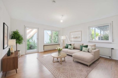 Sofort bezugsbereit: Gepflegte 3-Zimmer-Wohnung mit Terrasse, Garten und Stellplatz in Großheppach