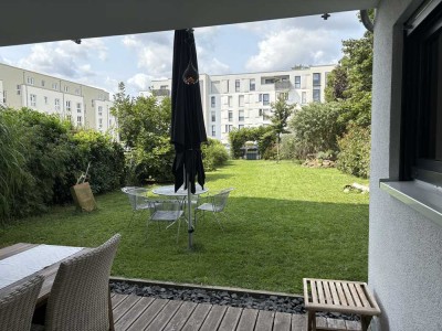 Exklusive 4-Zimmer-Erdgeschosswohnung mit Balkon und Einbauküche in Hanau