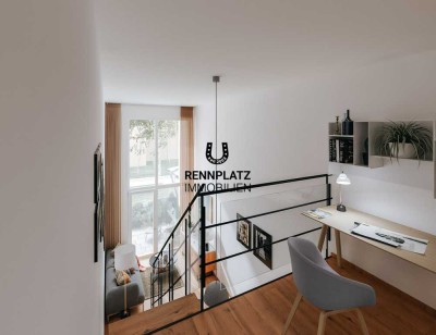 W8 | Helle 2-Zimmer-Galeriewohnung in KfW-40-QNG-PLUS Bauweise im Inneren Westen.