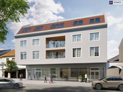 ZUM JUNGBRUNNEN! Von der Sonne geküsst - Ab ins Dachgeschoss mit 2 Süd-Terrassen! 3 Zimmer + Beste Infrastruktur + Hochwertige Materialien + Garagenplatz optional!