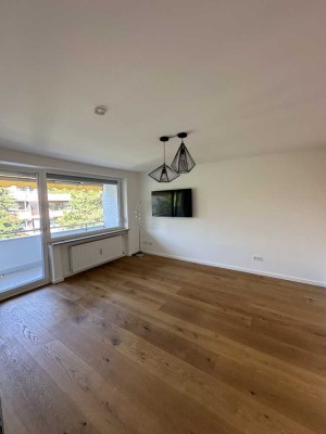 Geräumige, modernisierte 1-Zimmer-Wohnung mit großem Balkon