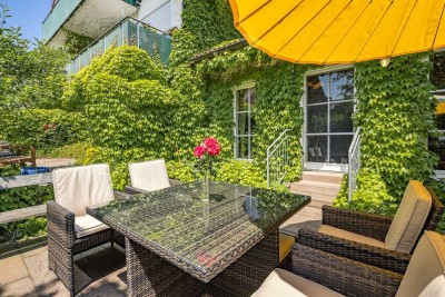 Kleinod im Grünen: Phantastische Gartenwohnung in Wolfratshausen