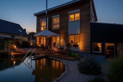 WOHNEN WIE IM URLAUB – MIT SCHWIMMTEICH!