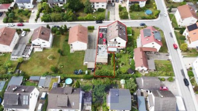GROSSE 8 ZI MAISONETTE WOHNUNG - EIGENER GARTEN - DACHTERRASSE - DOPPELGARAGE - 4 STELLPLÄTZE