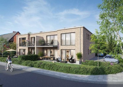 Ruhige 3-Zi-Neubau-EG-Wohnung mit Terrasse und Garten in Münster Düesbergviertel