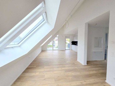 #reserviert# Mit Charme unter dem Dach: Moderne 3-Zi.-Neubau-Mietwohnung – Erstbezug ab 01.09.25!
