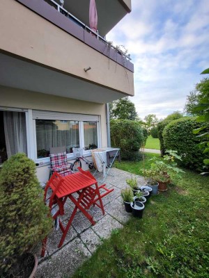 Ruhiges, zentral gelegenes 1- Zi.- Apartment mit sonniger Gartenpazelle
