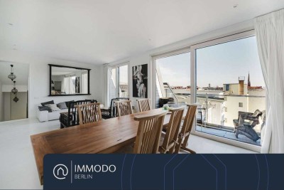 ⭐️ Exklusives Penthouse mit Blick über Berlin - San 3 Zi Whg mit luxus EBK, 3 Bädern, 2 Blk & Lift