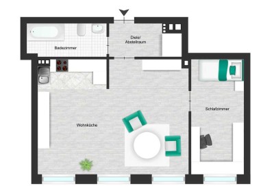 Kernsanierte 2,5-Zimmer Wohnung - Zentral in Rellinghausen