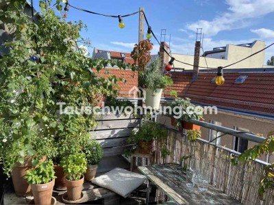 Tauschwohnung: Lichtdurchflutete DG-Wohnung mit Wohnküche Samariterstraße