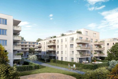 Südwest Balkon + Dachterrasse - 3 Zimmer mit 2 Bädern & Einbauküche