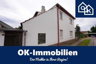 Schackensleben- geringfügig unterkellertes DHH mit ausgebautem Dachgeschoss, einem kleinen Garten