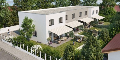 Neubauprojekt: Modernes Reihenhaus in Ziegelmassiv-Bauweise in perfekter Zentrumslage auf Eigengrund