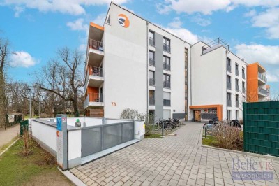 Moderne, schicke Neubauwohnung mit großem Balkon im Grünen als 2 Zimmer Wohnung oder als WG nutzbar.