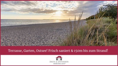 Terrasse, Garten, Ostsee! Frisch saniert & 150m bis zum Strand!