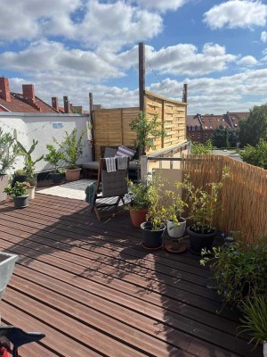 Stilvolle 2 Raumwohnung mit offenem Wohnzimmer + Maisonette Etage und großer Dachterasse