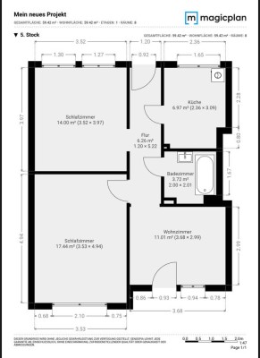 Frisch Renovierte Wohnung Moers (Eick) / 60m2 / 3 Zimmer